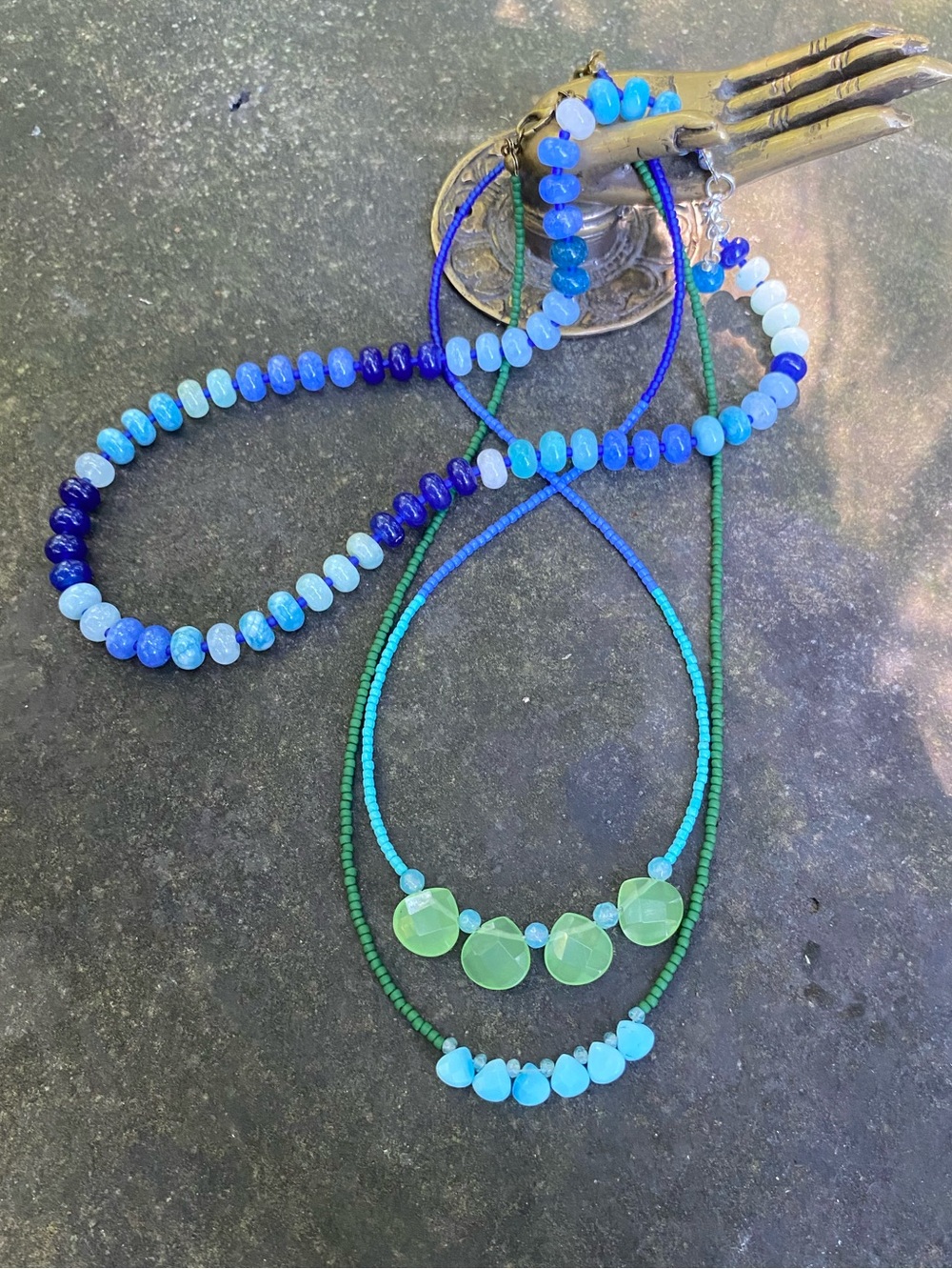 Handmade Stackable Beaded Gemstone Necklaces
